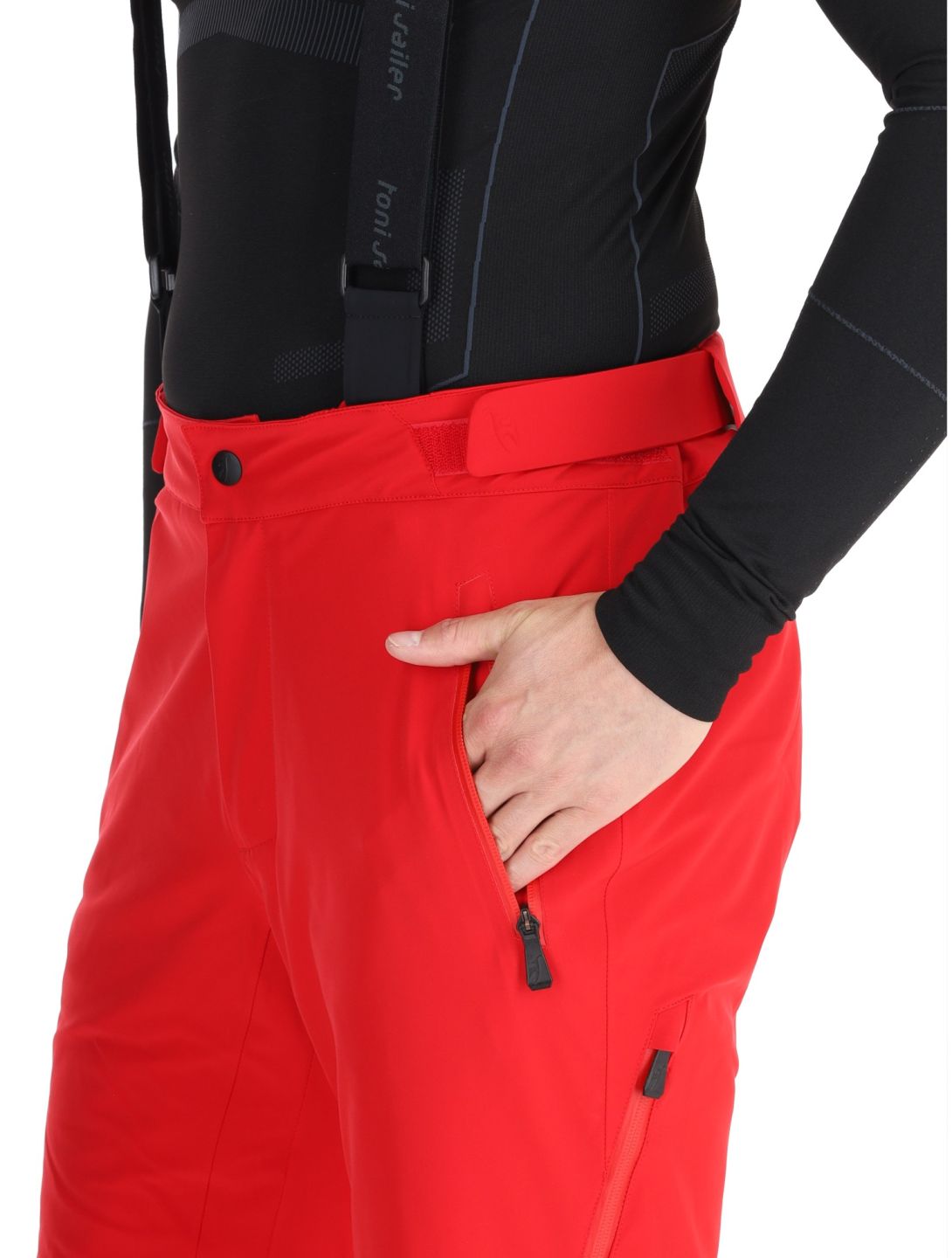 Toni Sailer, Nicky pantalones de esquí hombres Signal Red rojo 