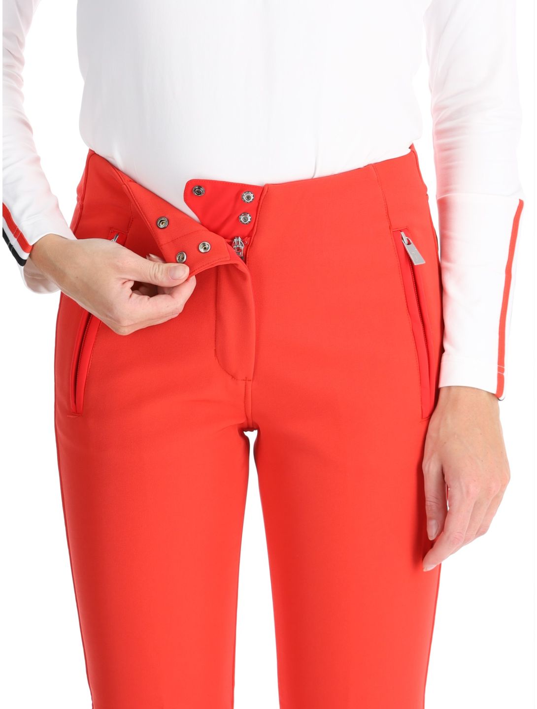 Toni Sailer, Pina pantalones de esquí softshell mujeres Pink Red rojo 