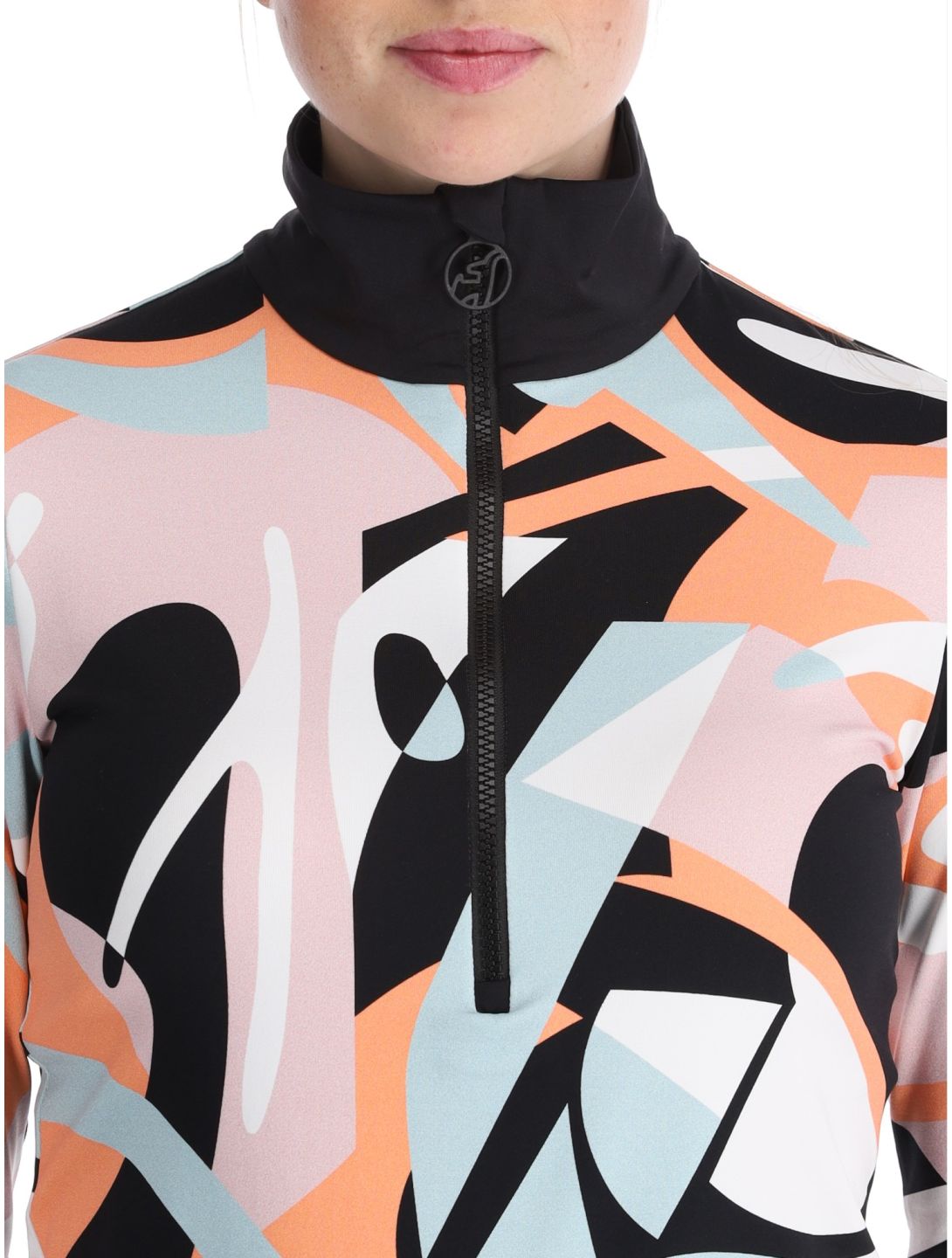 Toni Sailer, Wieka Print jersey mujeres Clementine Sorbet naranja 