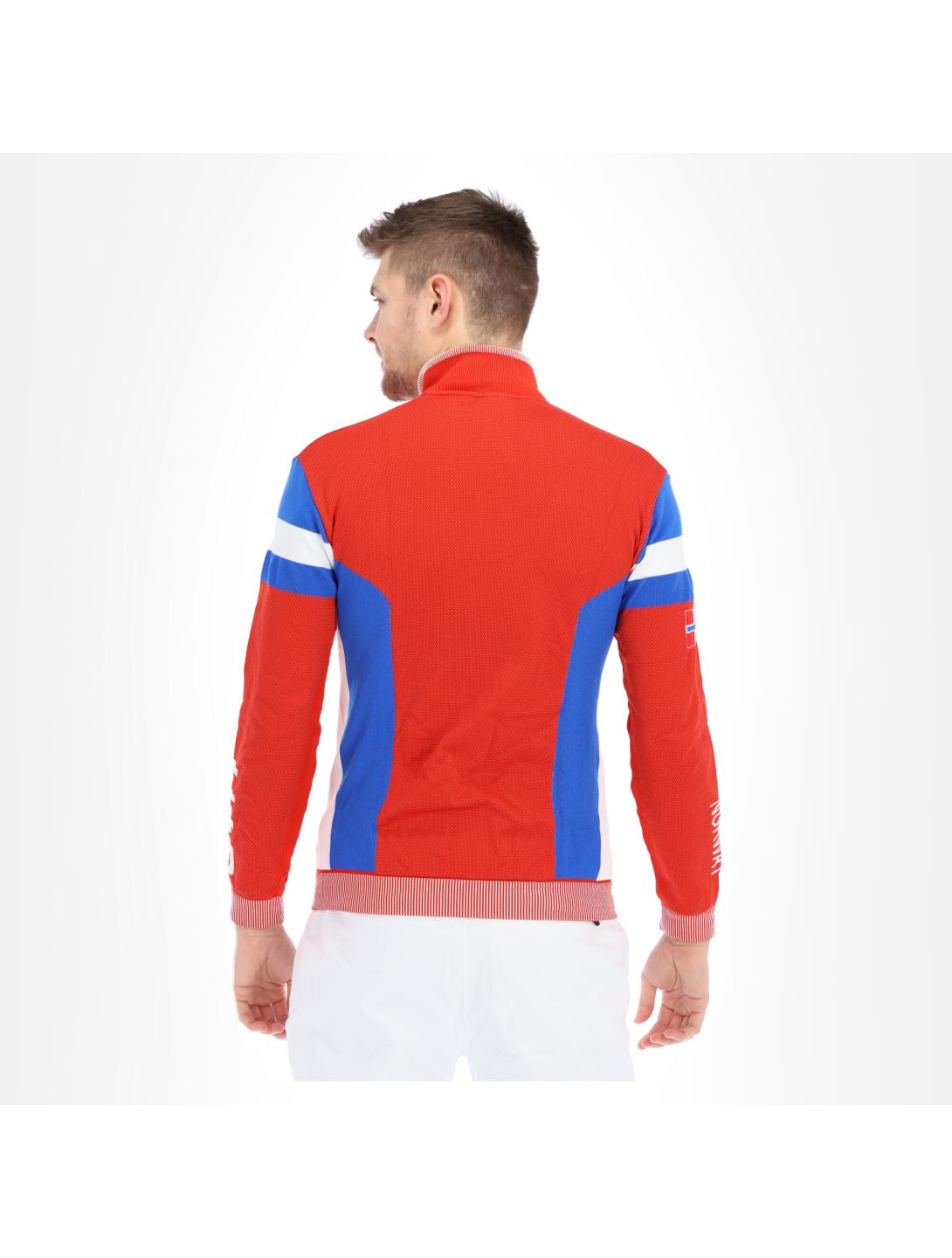 Unleash your Nature, Natyon Norway Ow Knitted 2Nd Layer Full Zip chaleco hombres rojo 