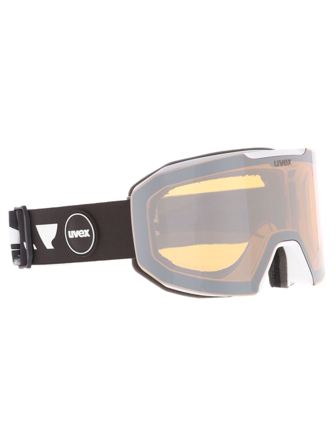 Uvex, Evidnt Attract Cv Dl/fm gafas de esquí unisex White / Silver / Yellow amarillo, blanco, Zilver 