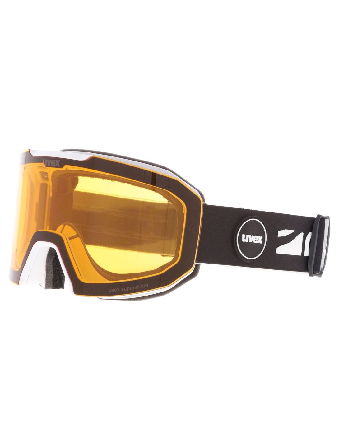 Uvex, Evidnt Attract Cv Dl/fm gafas de esquí unisex White / Silver / Yellow amarillo, blanco, Zilver 