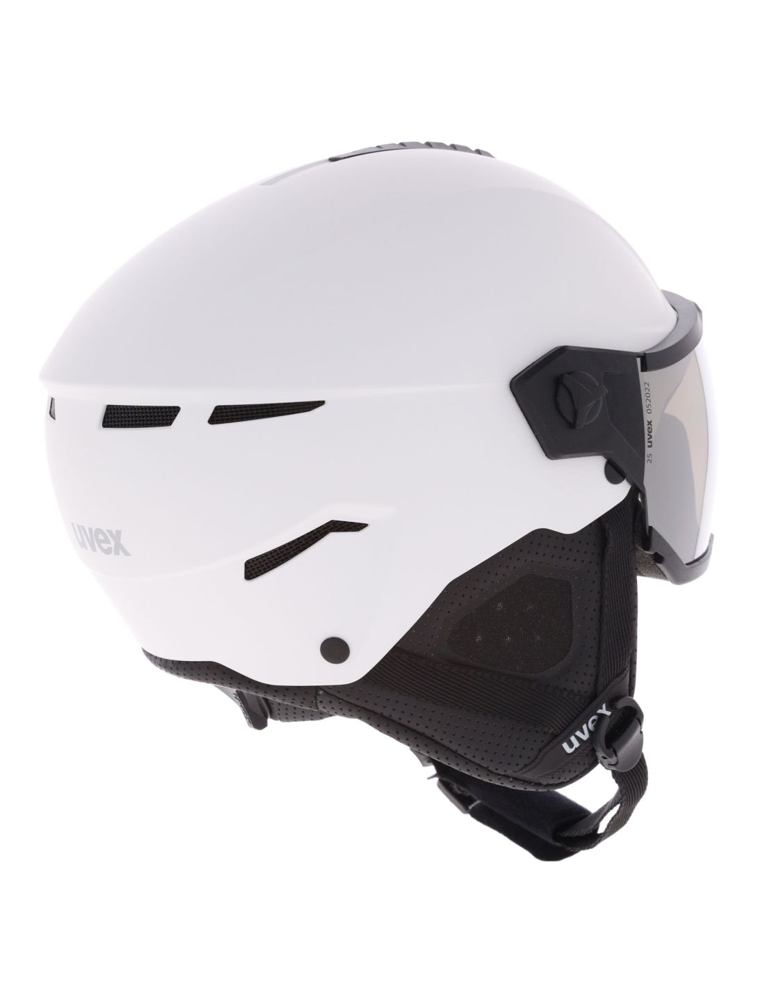 Uvex, Instinct Visor casco con visera unisex White-Black Matt /Mirror Silver blanco, negro 