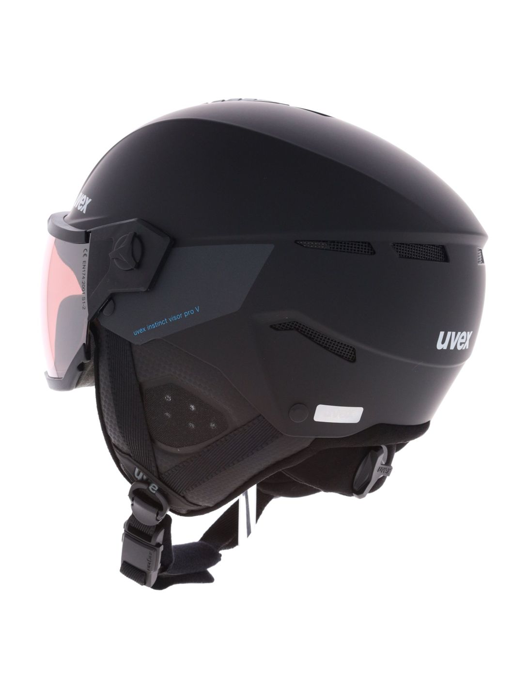 Uvex, Instinct Visor Pro V casco con visera unisex Black Matt / Silver negro 