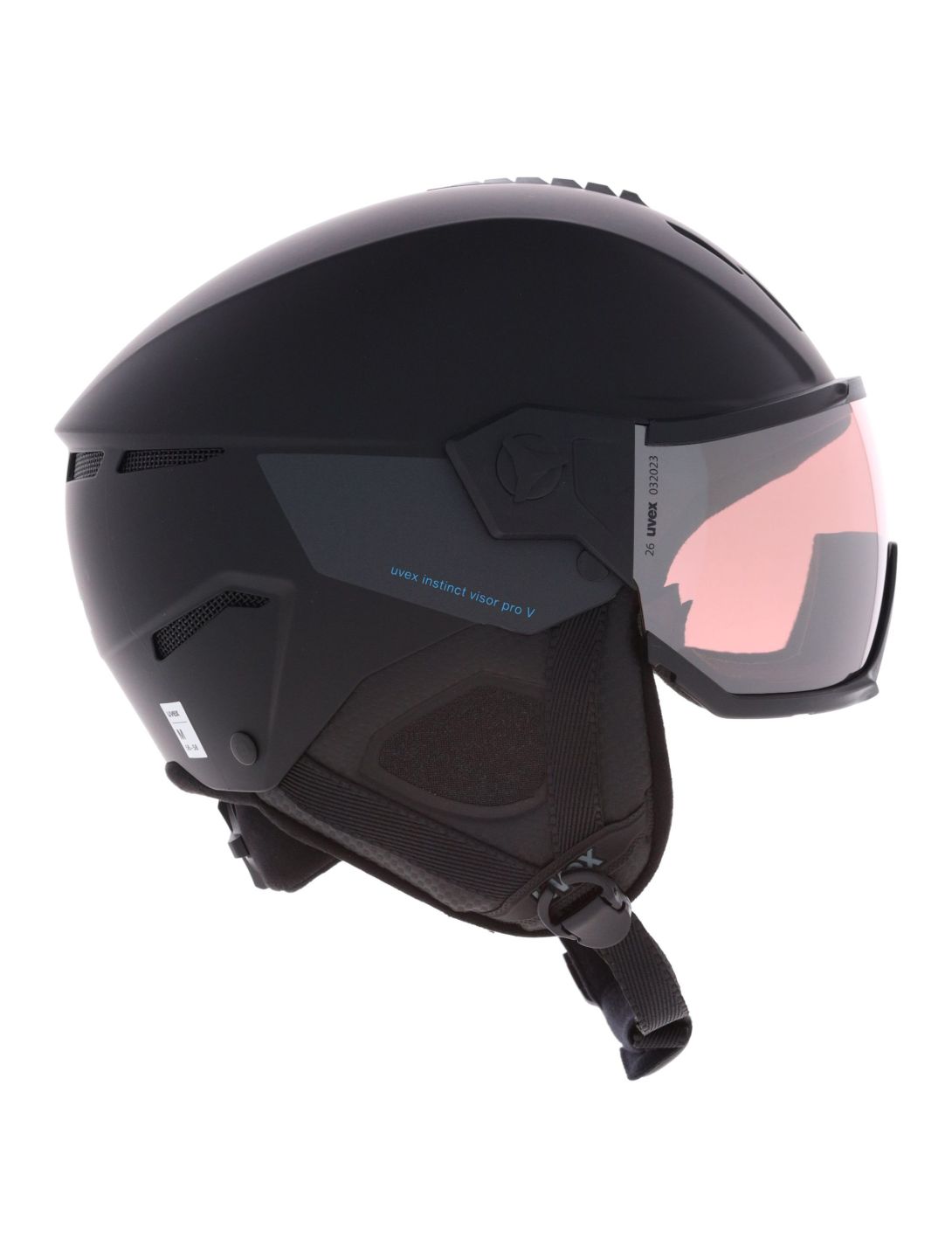 Uvex, Instinct Visor Pro V casco con visera unisex Black Matt / Silver negro 