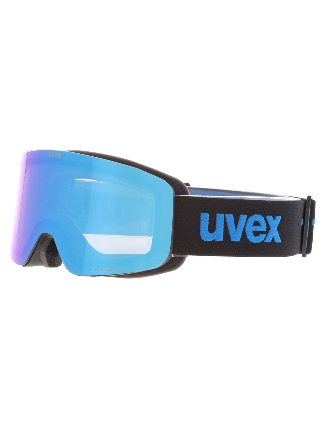 Uvex, Pwdr FM gafas de esquí niños Black Matt / Mirror Blue azul, negro 