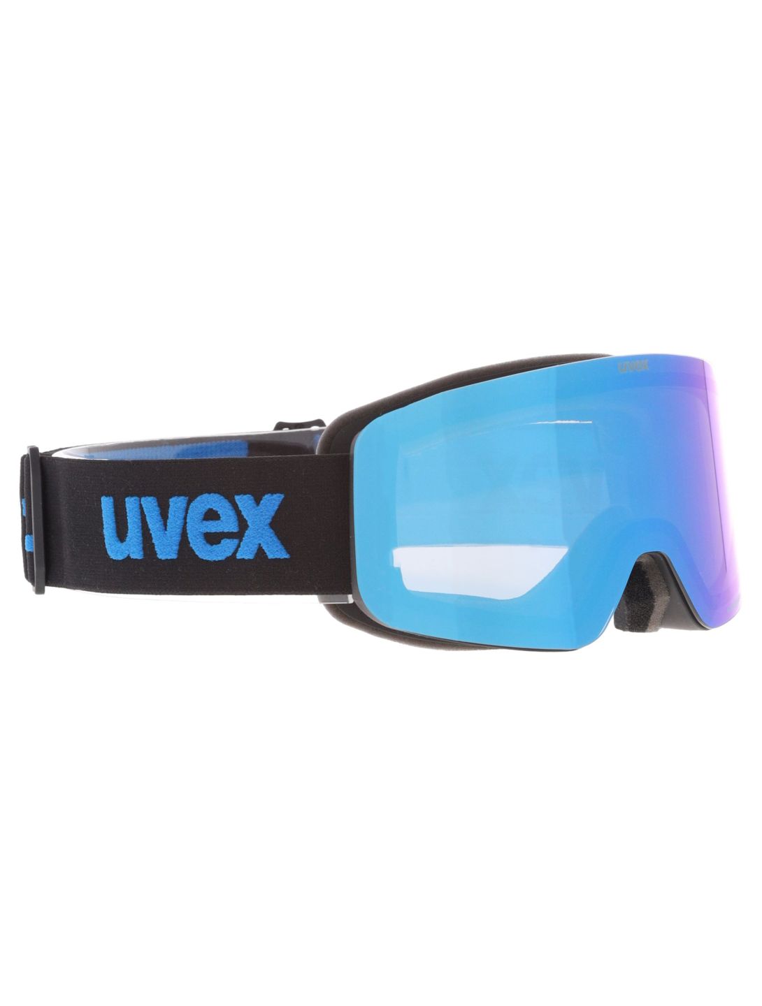 Uvex, Pwdr FM gafas de esquí niños Black Matt / Mirror Blue azul, negro 