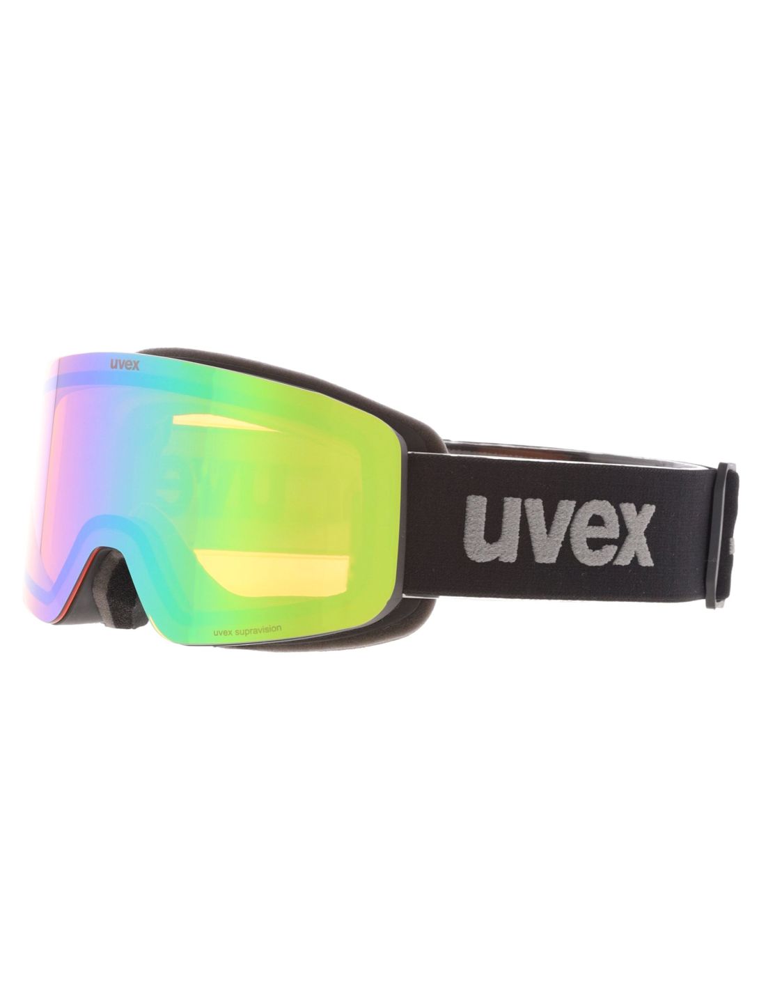 Uvex, Pwdr FM gafas de esquí niños Black Matt/ Mirror Green negro, verde 