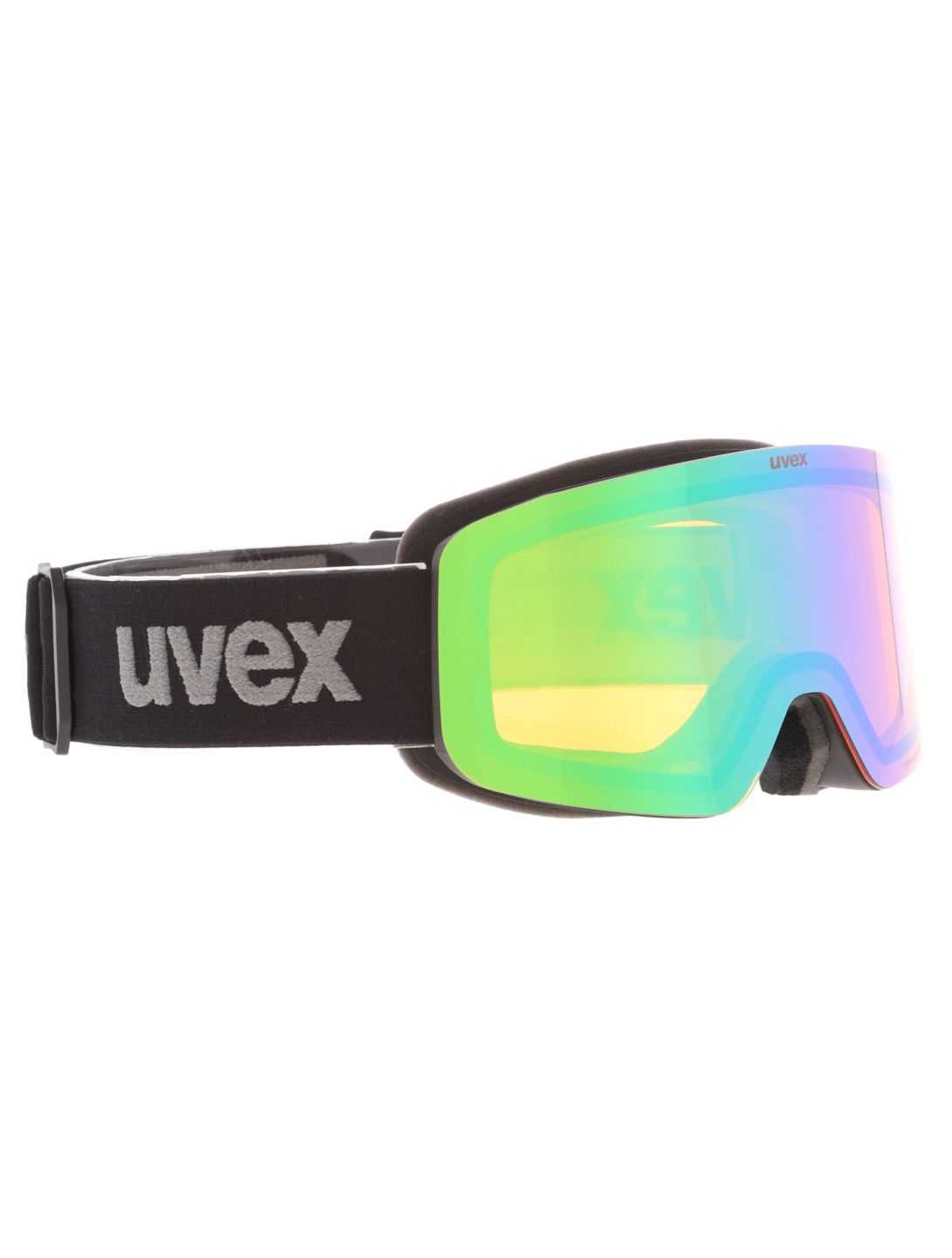 Uvex, Pwdr FM gafas de esquí niños Black Matt/ Mirror Green negro, verde 