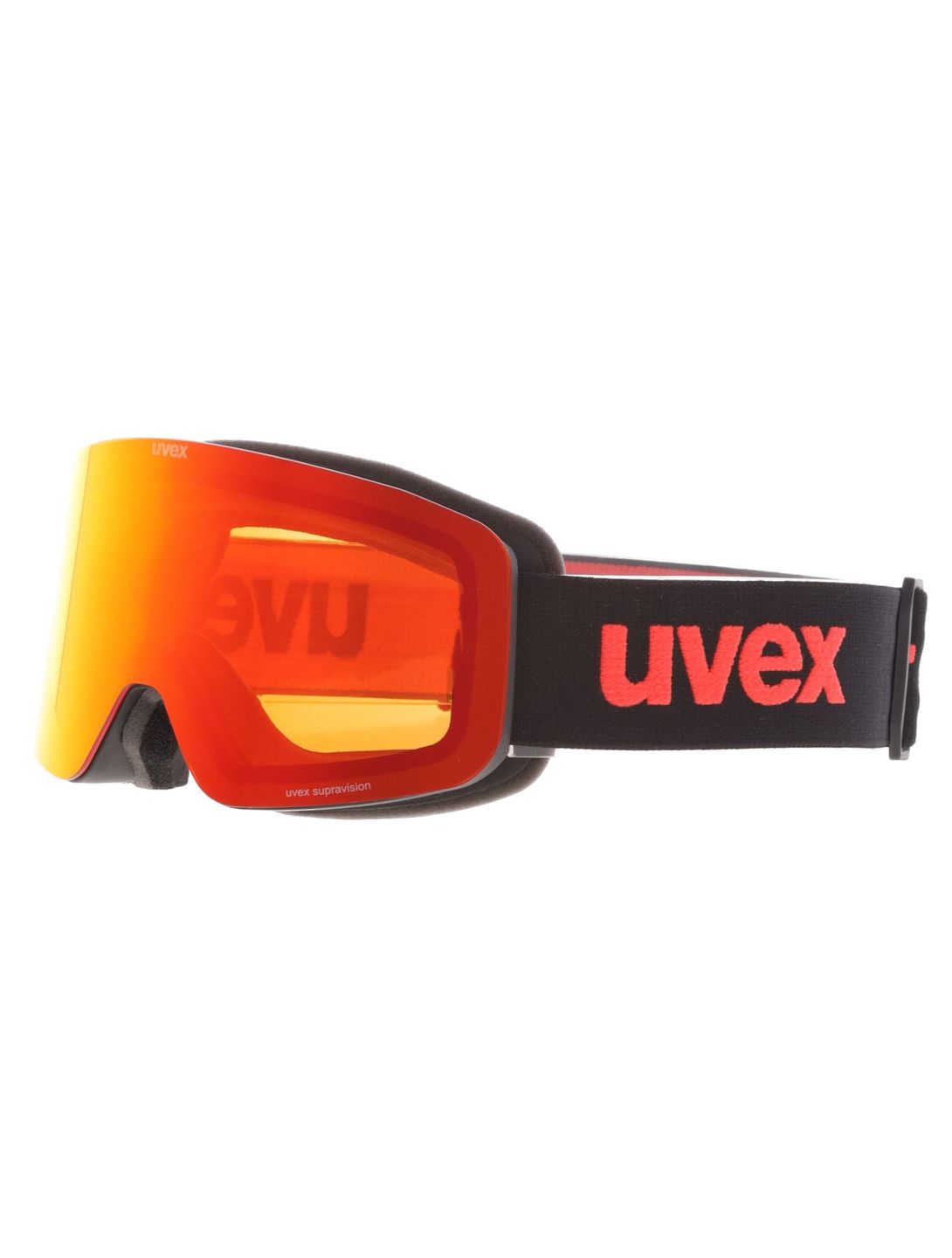 Uvex, Pwdr FM gafas de esquí niños Black Matt / Mirror Red negro, rojo 