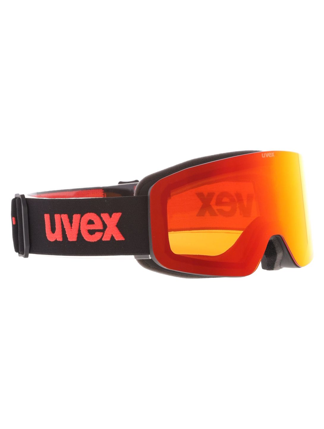 Uvex, Pwdr FM gafas de esquí niños Black Matt / Mirror Red negro, rojo 