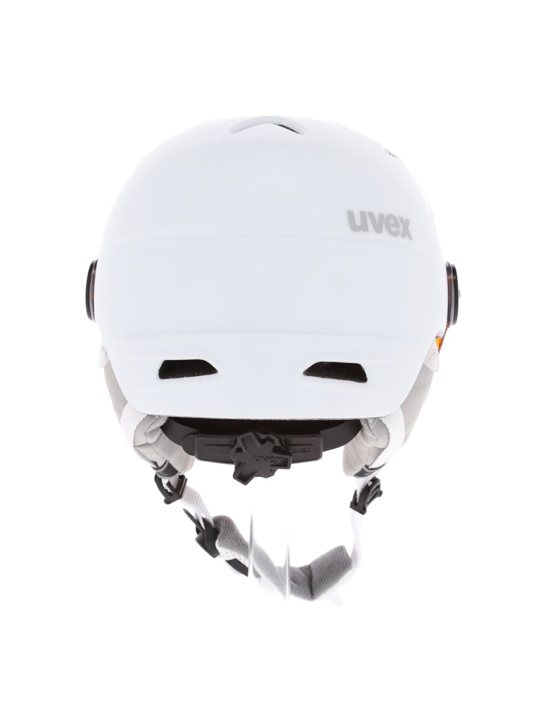 Uvex, Junior Visor Pro casco con visera niños mat blanco 