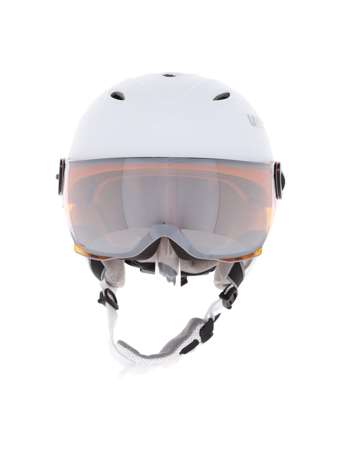 Uvex, Junior Visor Pro casco con visera niños mat blanco 