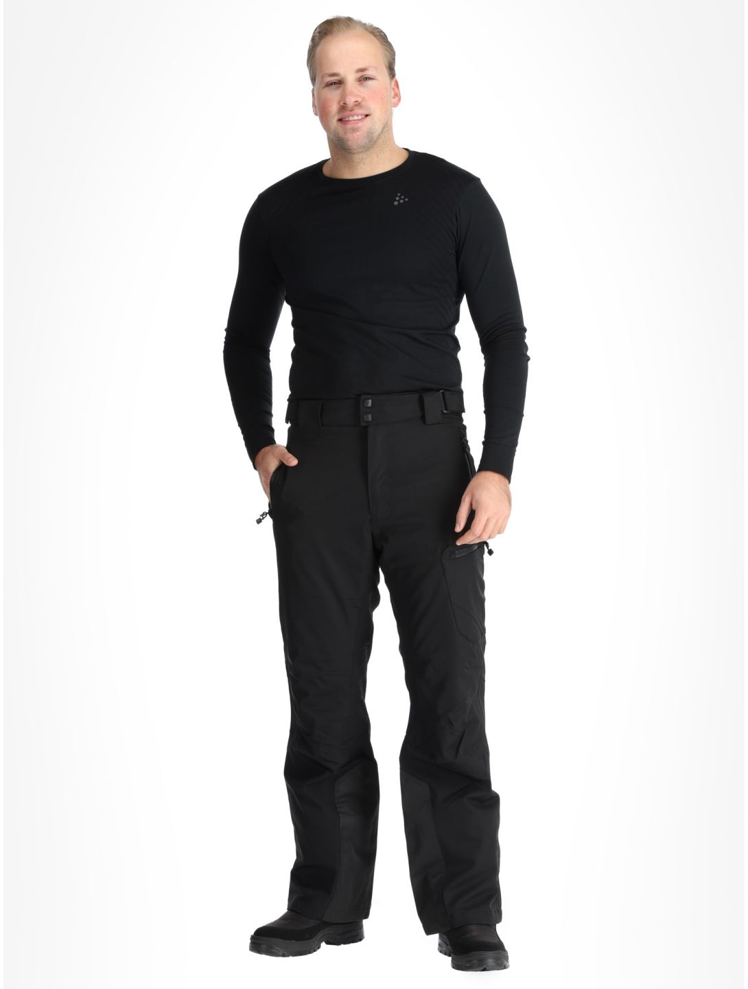 Watts, GOSTT pantalones de esquí hombres Full Black negro 