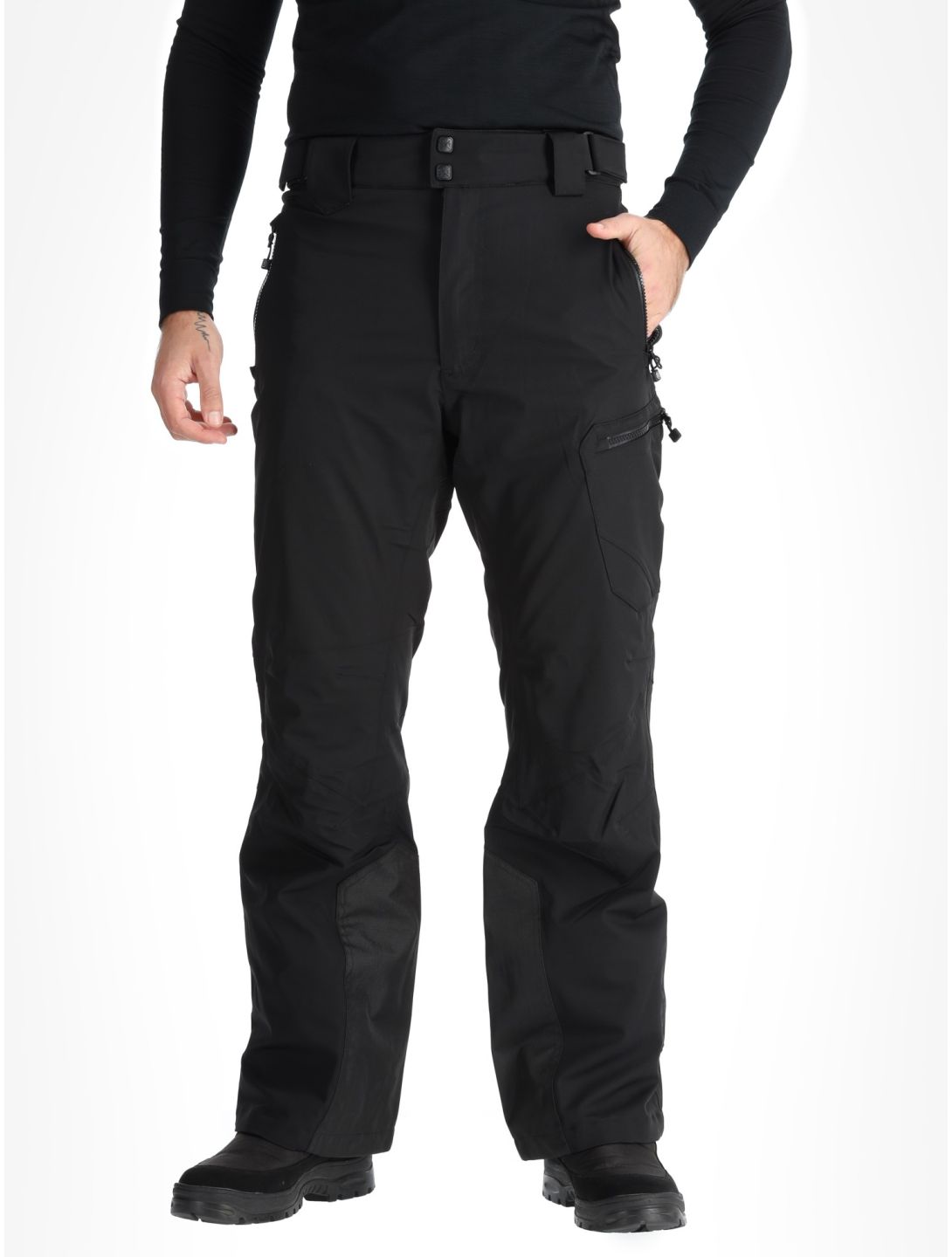 Watts, GOSTT pantalones de esquí hombres Full Black negro 