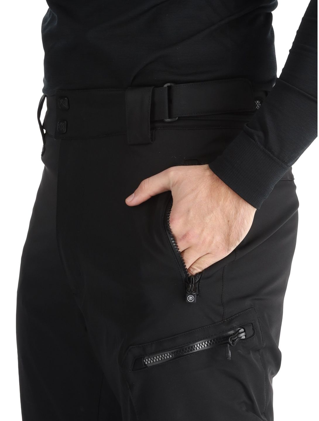 Watts, GOSTT pantalones de esquí hombres Full Black negro 