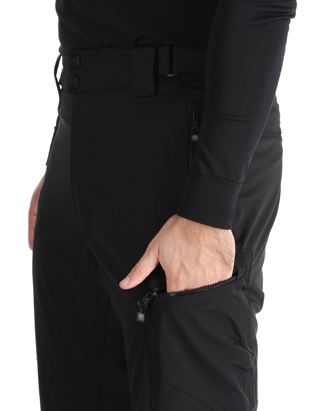 Watts, GOSTT pantalones de esquí hombres Full Black negro 