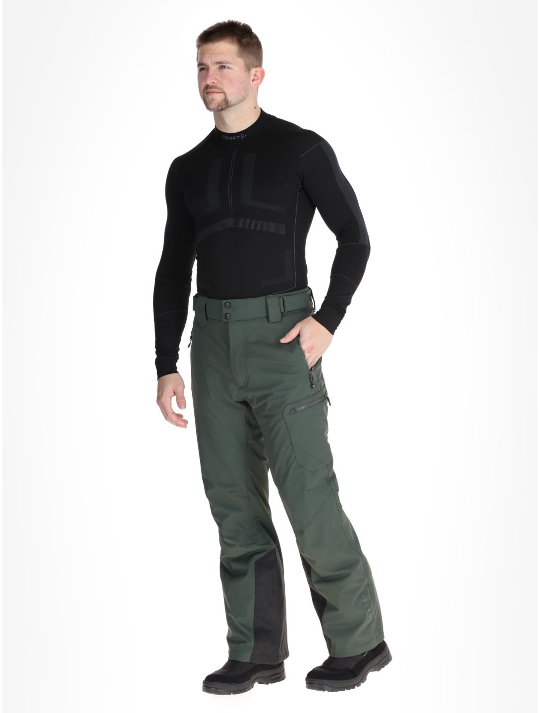 Watts, GOSTT pantalones de esquí hombres Full Forest Green verde 