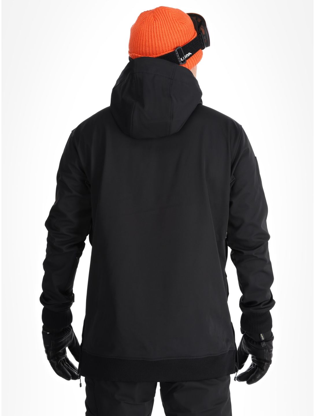 Watts, ORBITAL chaqueta de esquí softshell hombres Black / Fluo Orange naranja, negro 