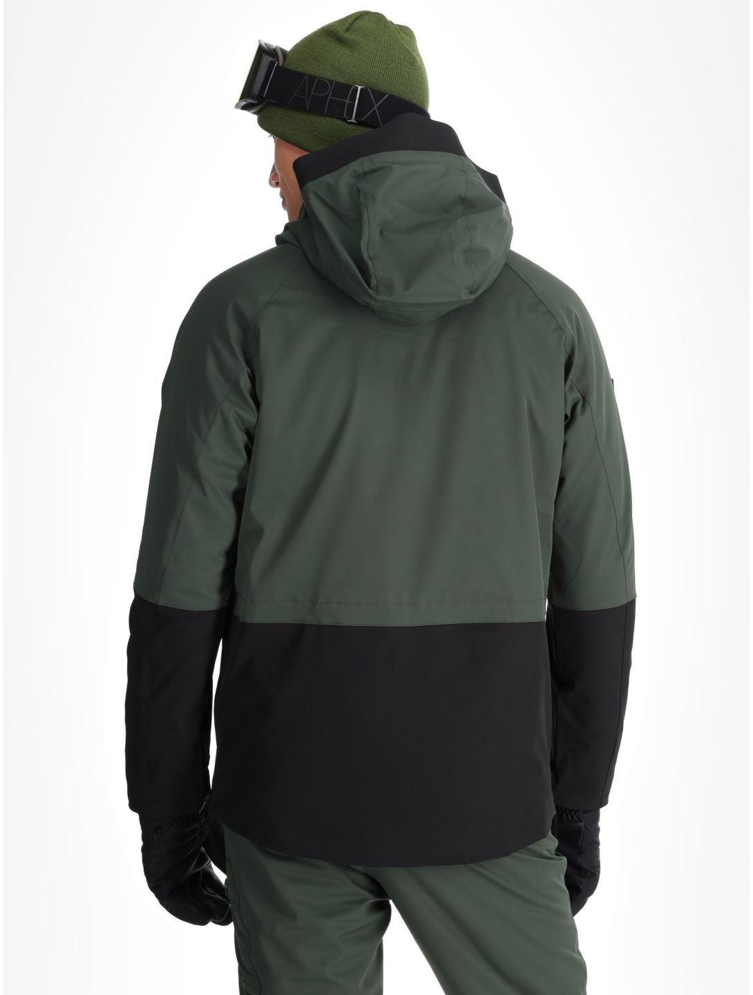 Watts, XMETOD anorak hombres Green / Black negro, verde 