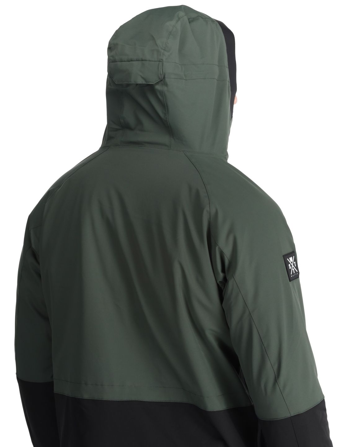 Watts, XMETOD anorak hombres Green / Black negro, verde 