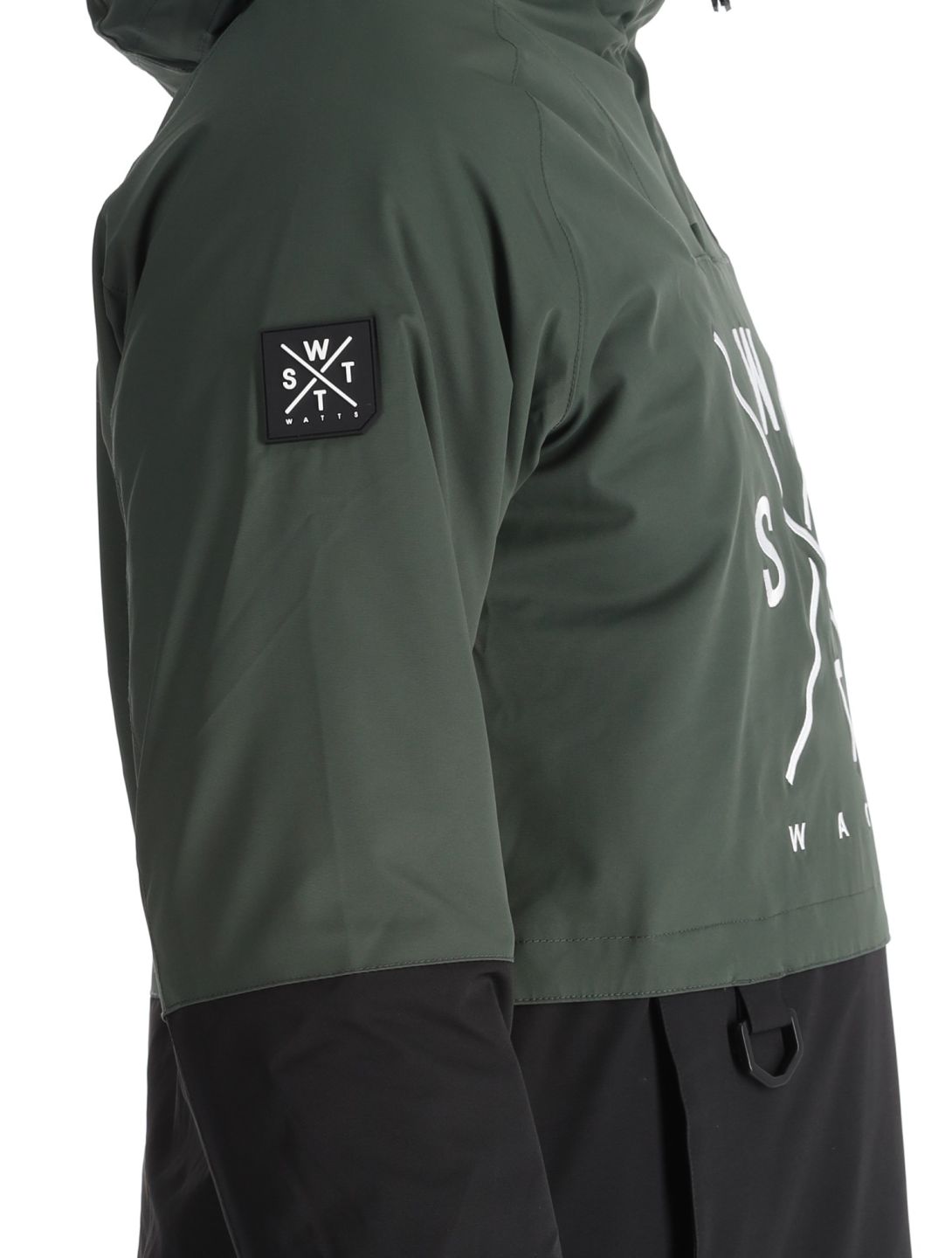 Watts, XMETOD anorak hombres Green / Black negro, verde 