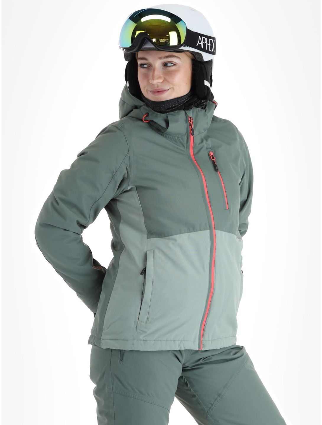 Whistler, Drizzle chaqueta de esquí mujeres Lily Pad verde 