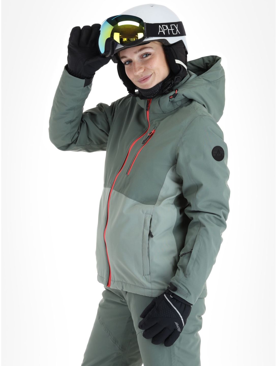 Whistler, Drizzle chaqueta de esquí mujeres Lily Pad verde 