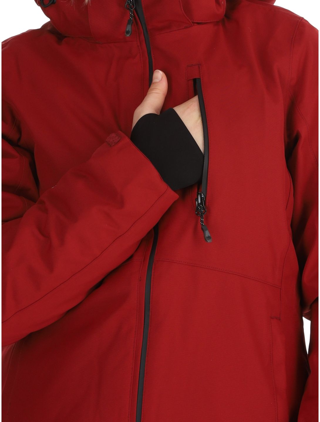 Whistler, Drizzle chaqueta de esquí mujeres Sun Dried Tomato rojo 