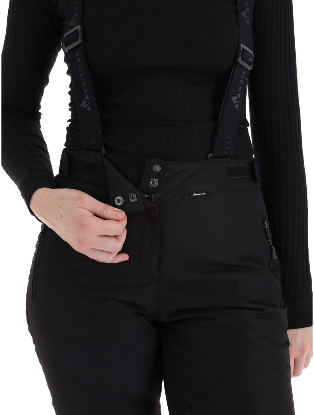 Whistler, Drizzle pantalones de esquí mujeres Black negro 