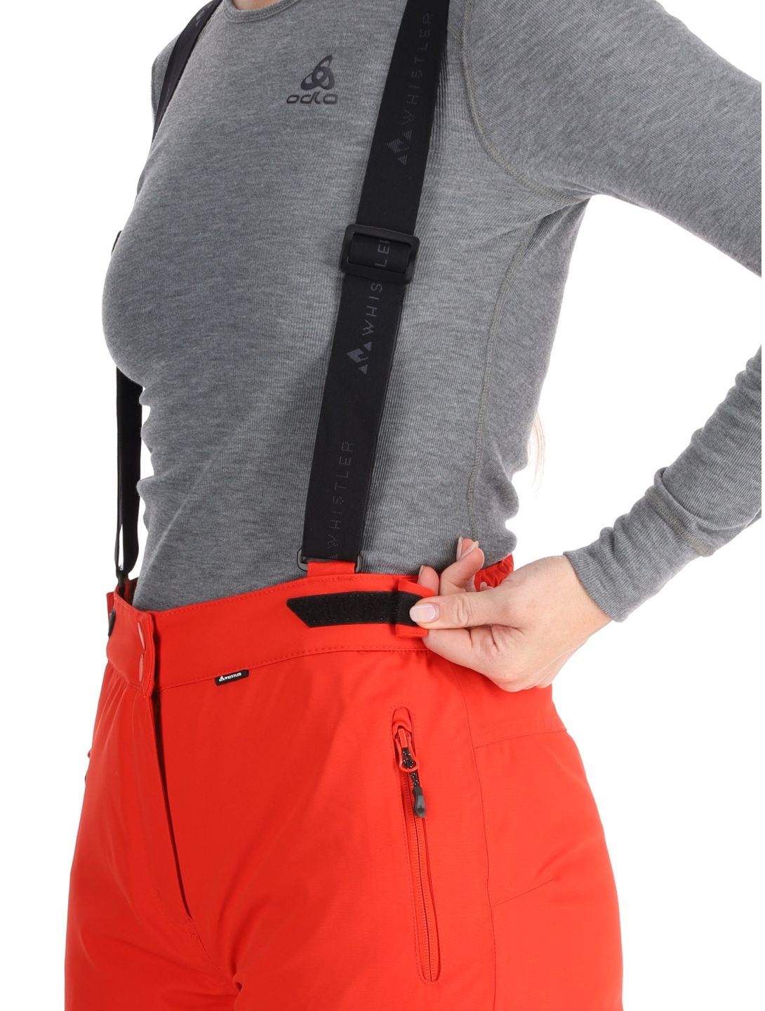 Whistler, Drizzle pantalones de esquí mujeres Red Alert rojo 