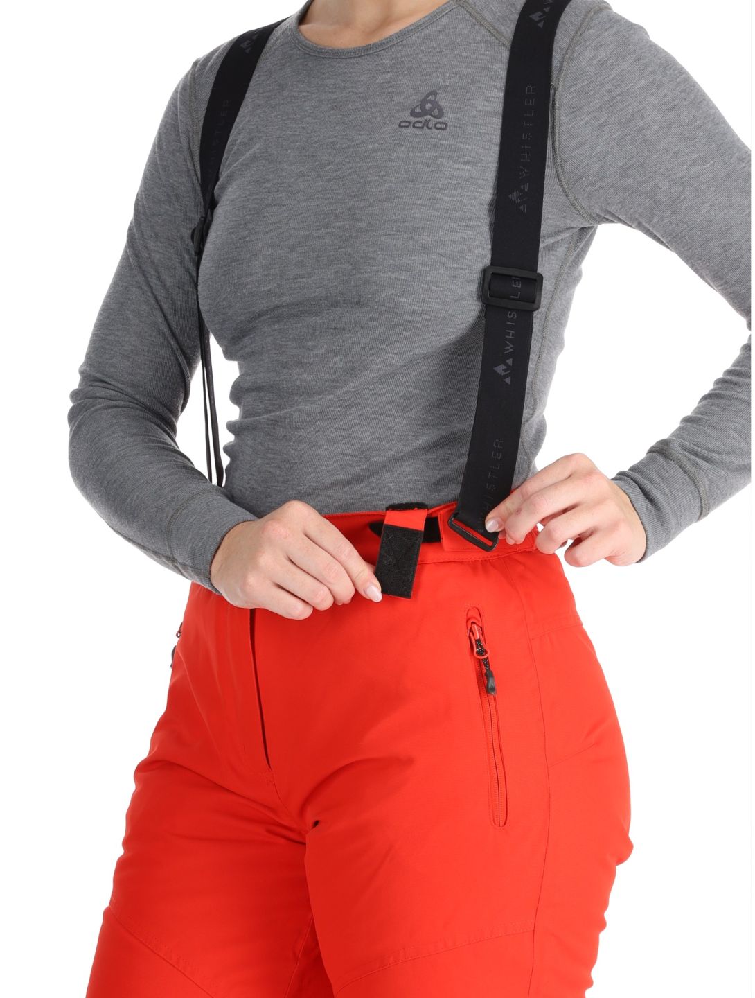 Whistler, Drizzle pantalones de esquí mujeres Red Alert rojo 