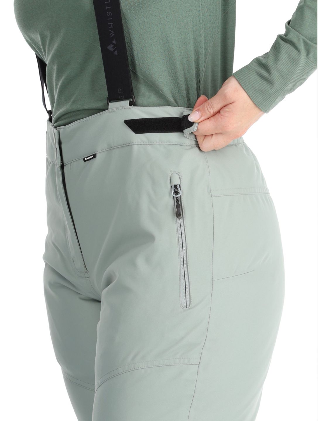 Whistler, Drizzle pantalones de esquí mujeres Slate Gray gris 