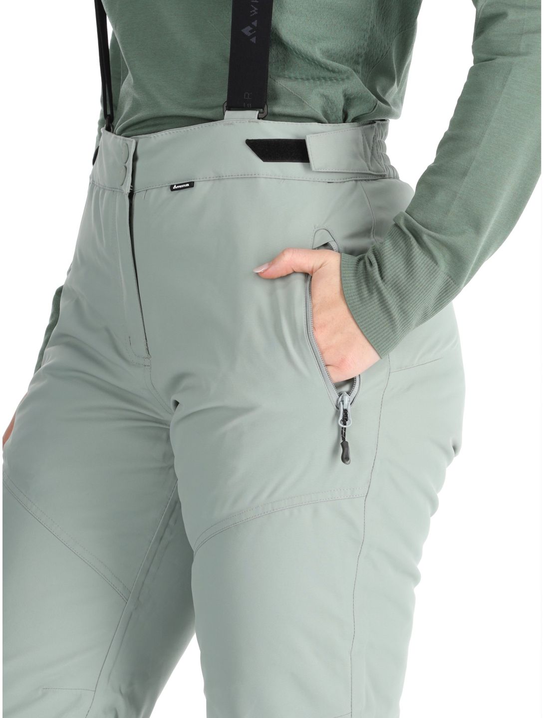 Whistler, Drizzle pantalones de esquí mujeres Slate Gray gris 