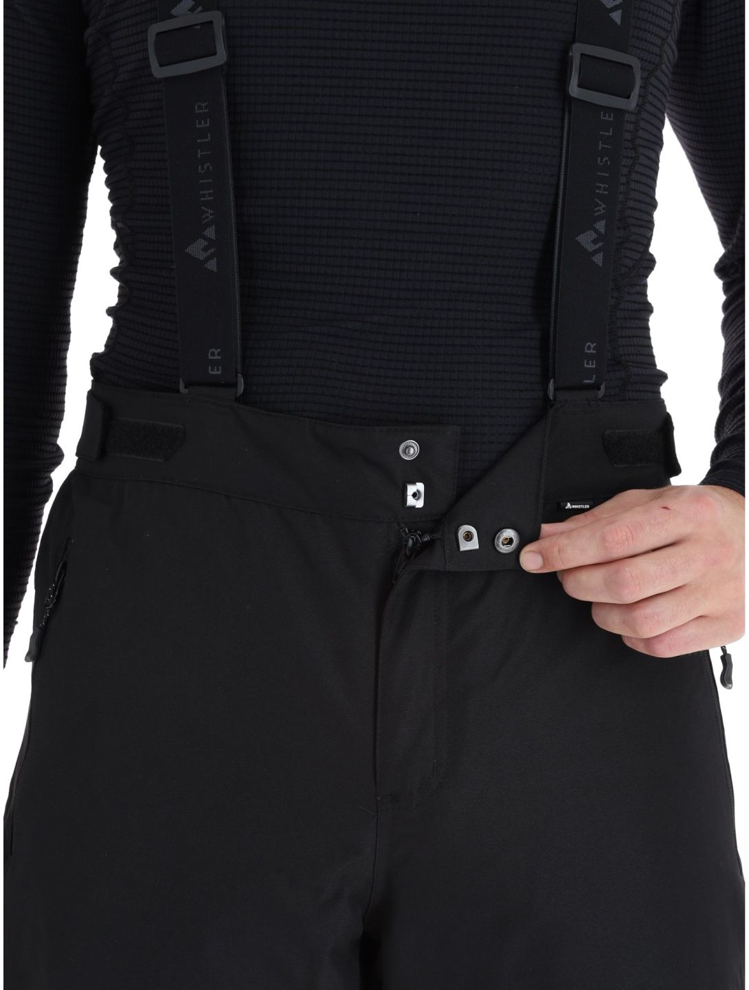 Whistler, Drizzle pantalones de esquí hombres Black negro 