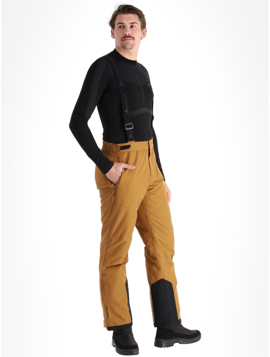 Whistler, Drizzle pantalones de esquí hombres Rubber marrón 