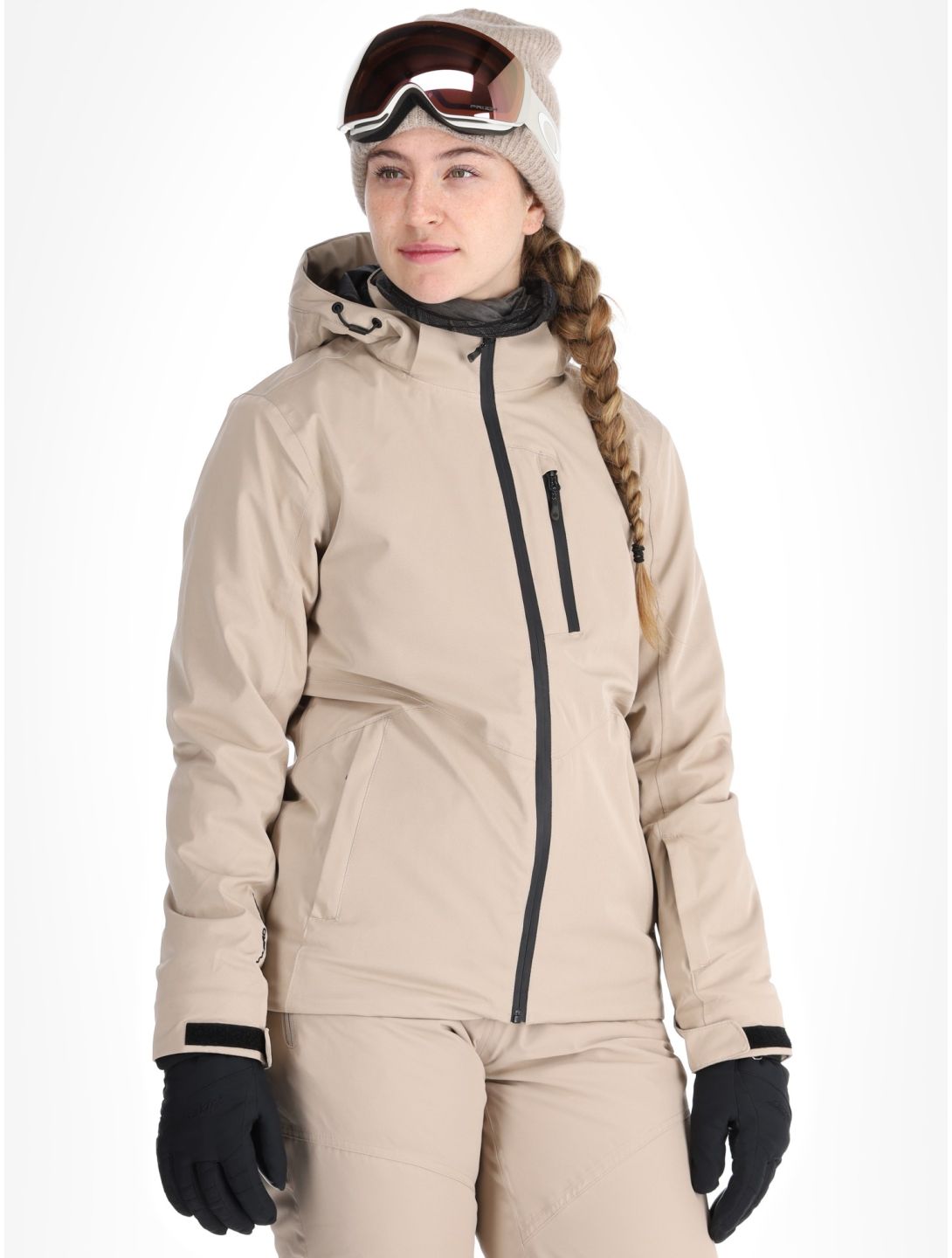 Whistler, Jada chaqueta de esquí mujeres Simply Taupe gris 