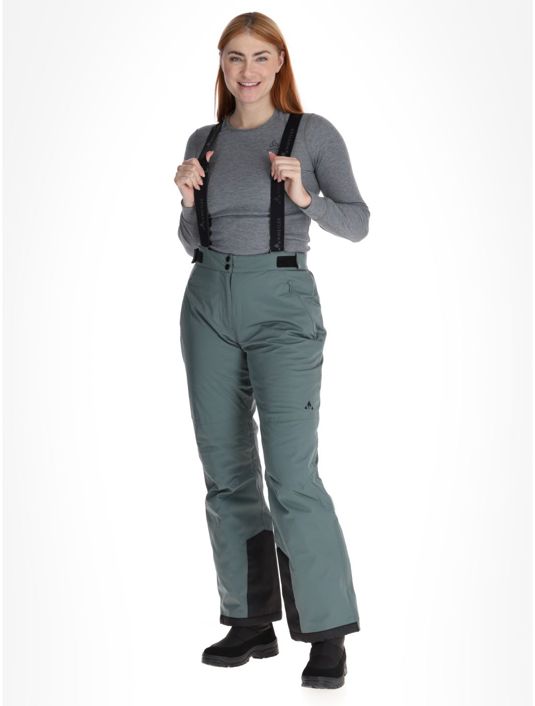 Whistler, Yarra pantalones de esquí mujeres Balsam Green verde 