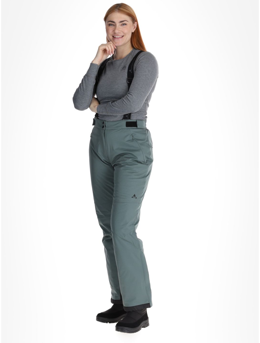 Whistler, Yarra pantalones de esquí mujeres Balsam Green verde 