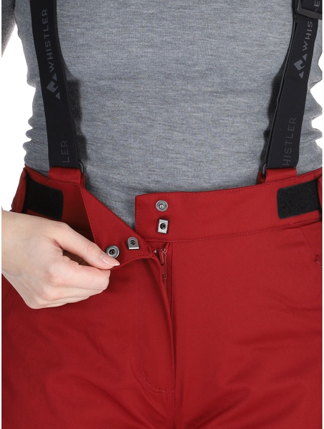 Whistler, Yarra pantalones de esquí mujeres Sun Dried Tomato rojo 