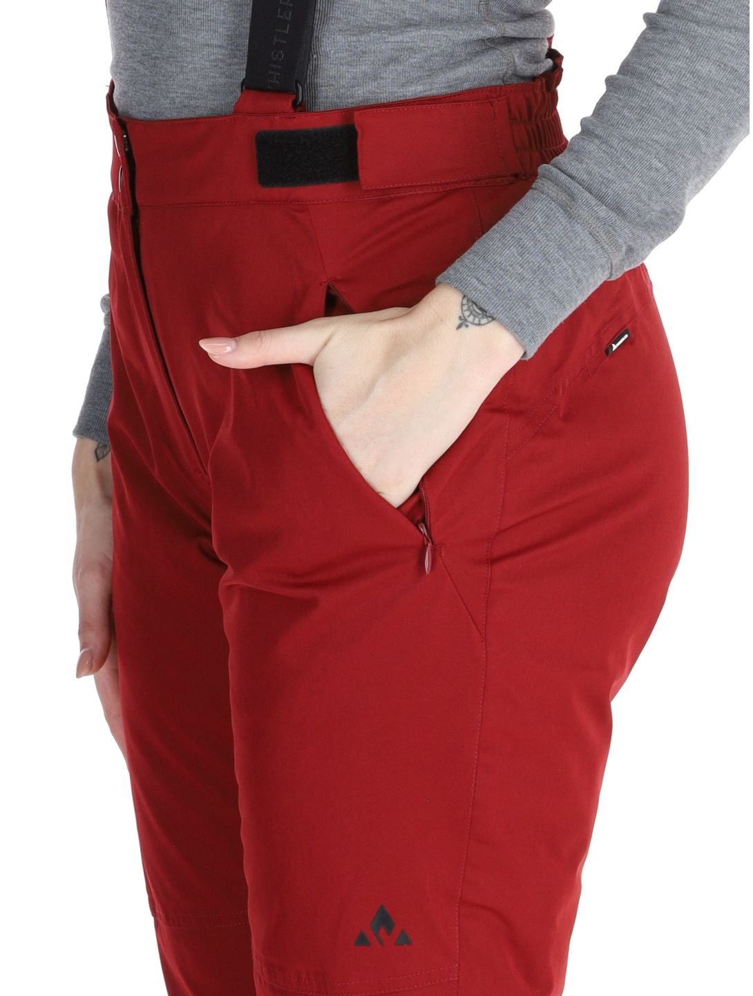 Whistler, Yarra pantalones de esquí mujeres Sun Dried Tomato rojo 