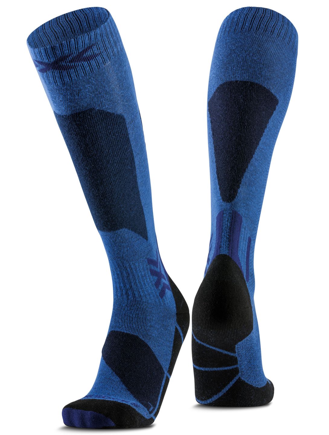 X-Socks, Ski Discover Otc calcetines de compresión niños Blue Blossom / Marine azul 