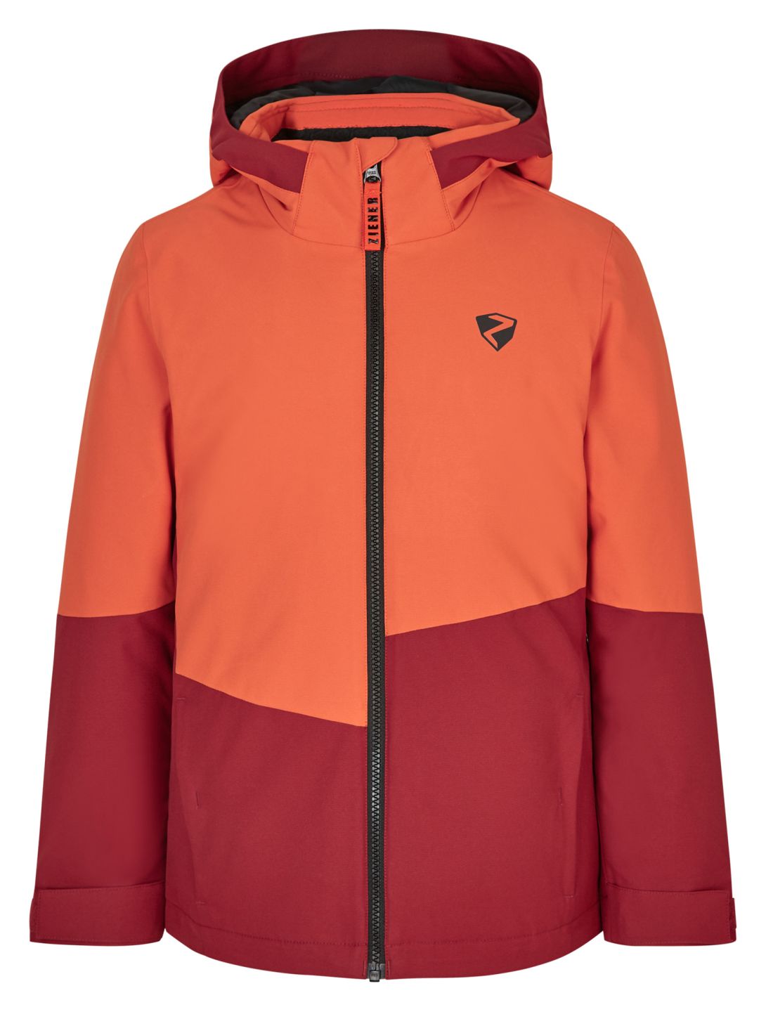 Ziener, Avak Junior chaqueta de esquí niños Red Cabin naranja, rojo 