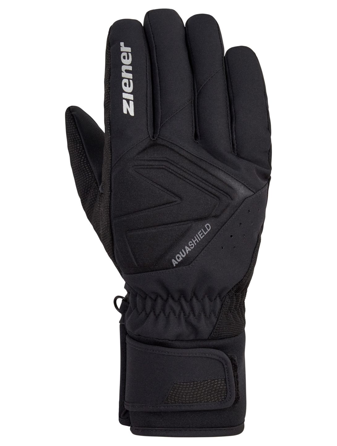 Ziener, Gatis AS® guantes de esquí hombres Black gris, negro 