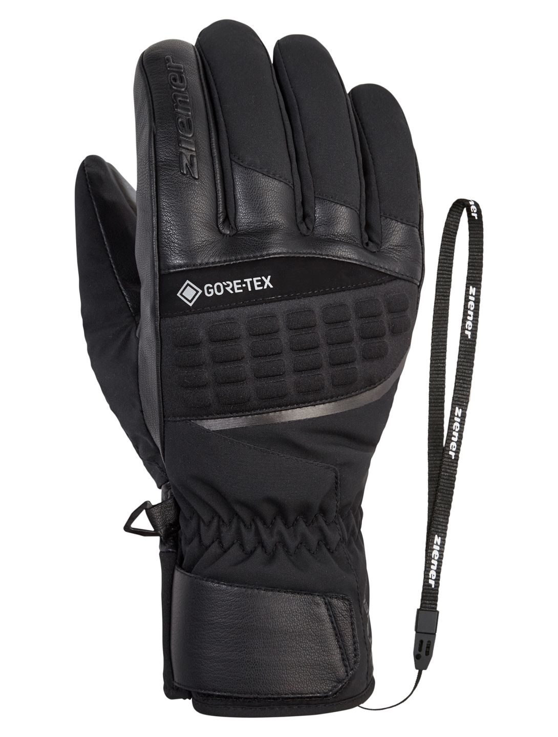 Ziener, Gesar GTX GL guantes de esquí hombres Black negro 