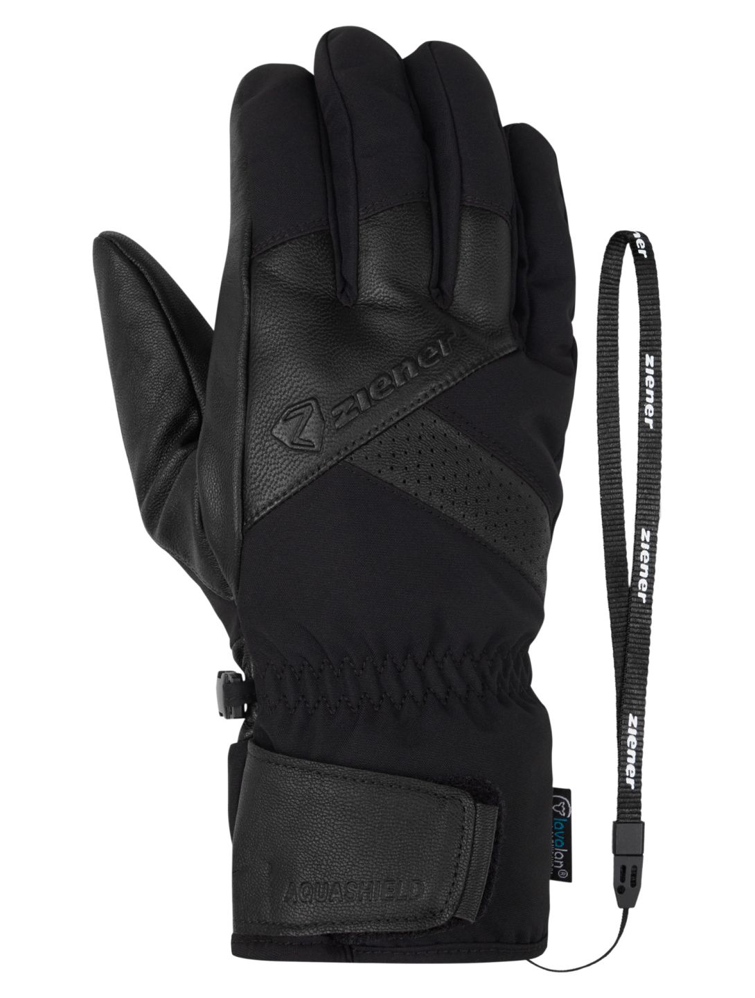 Ziener, Getter AS® AW guantes de esquí hombres Black negro 