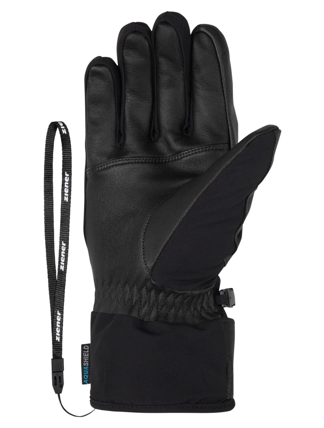 Ziener, Getter AS® AW guantes de esquí hombres Black negro 