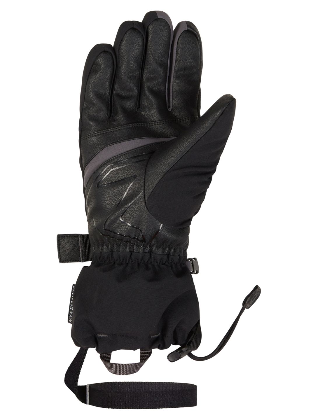 Ziener, Ghalion AS® guantes de esquí hombres Black Magnet gris, negro 