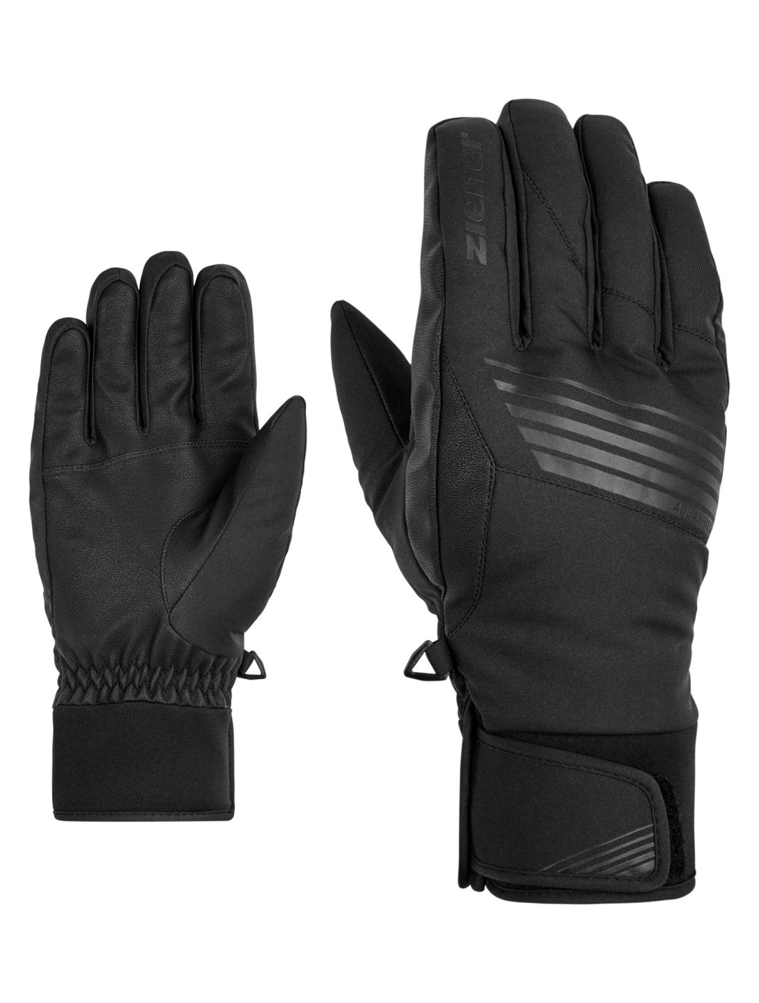 Ziener, Giljano AS® PR guantes de esquí hombres Black negro 