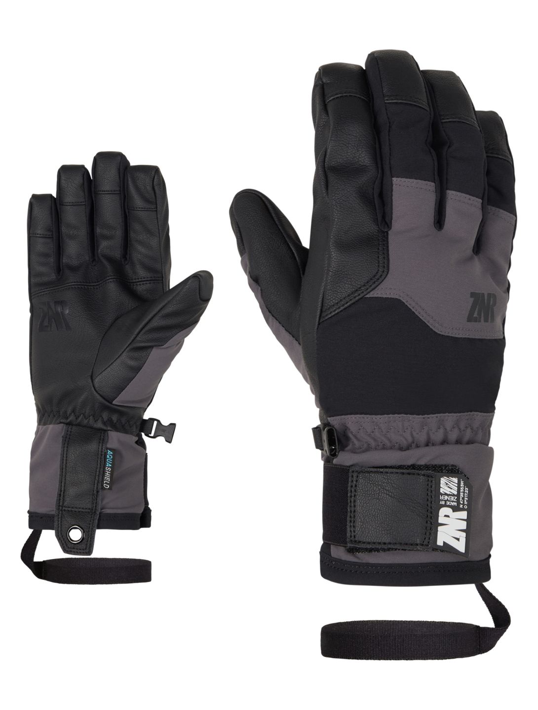 Ziener, Gonno AS guantes de esquí hombres Black negro 